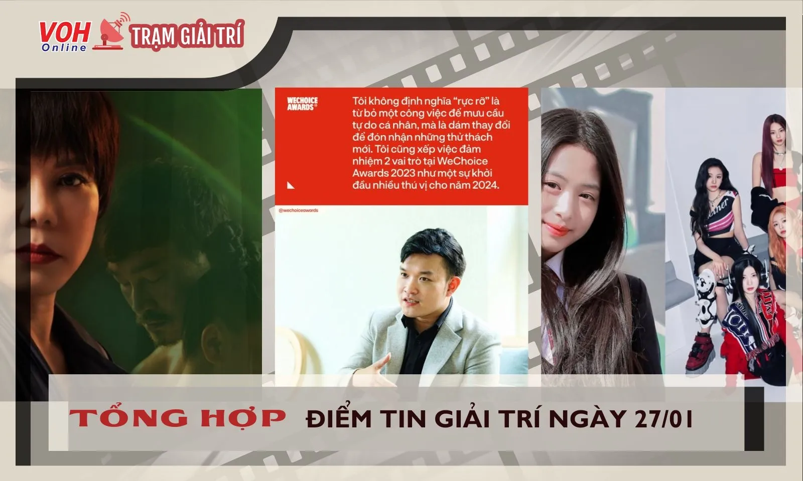 Tin giải trí 27/1: Lê Hoàng tiết lộ bí mật phim Trà| Ngọc Thanh Tâm làm web drama Tết