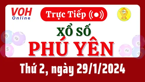 XSPY 29/1 - Kết quả xổ số Phú Yên hôm nay thứ 2 ngày 29/1/2024
