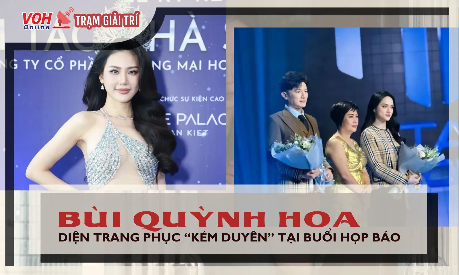 Nàng hậu Bùi Quỳnh Hoa vừa xuất hiện đã gây tranh cãi tại buổi công bố nhà sản xuất Miss Universe Vietnam 2024