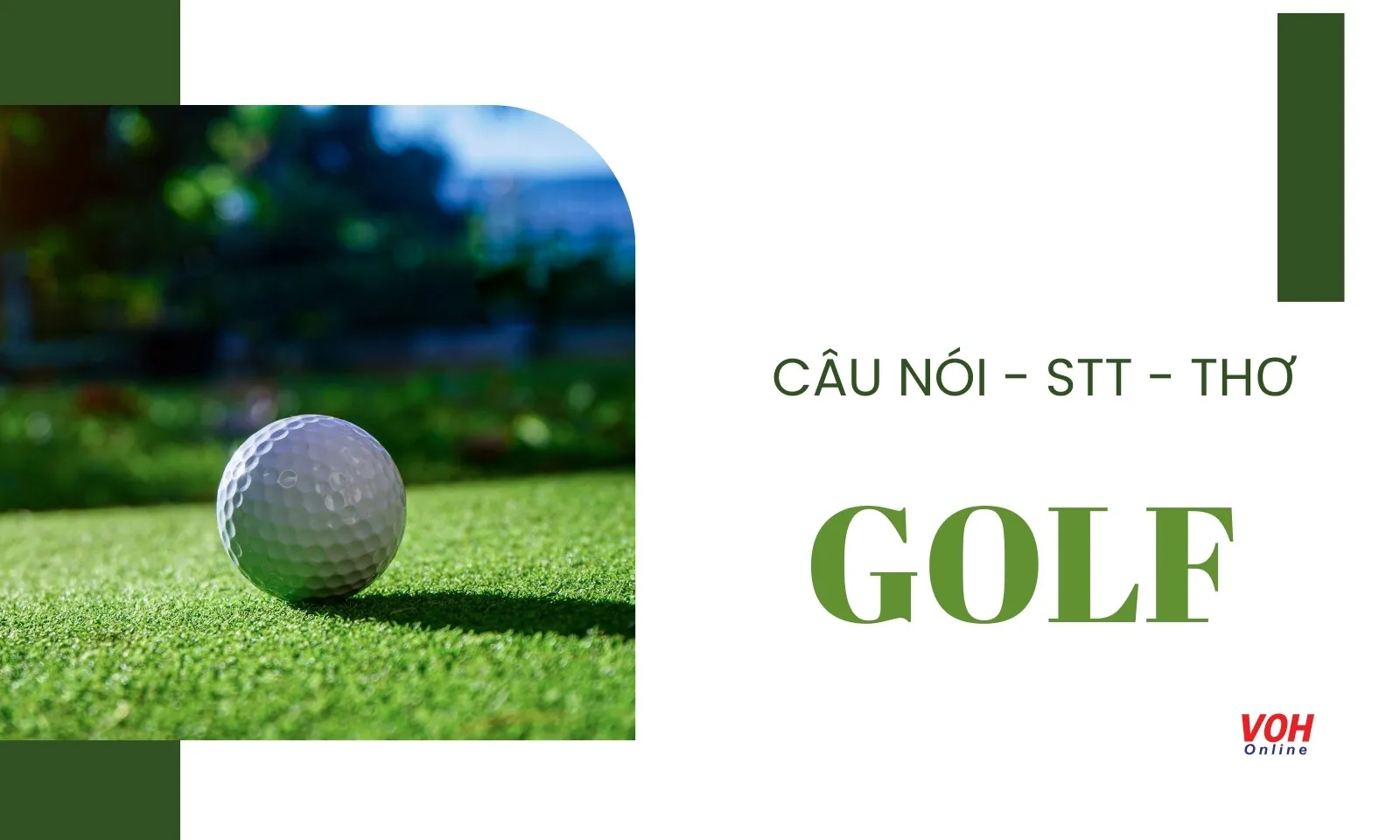 45+ câu nói hay, thơ, stt về golf ấn tượng