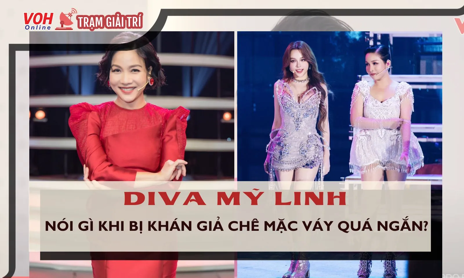 Diva Mỹ Linh nói gì khi bị khán giả cho rằng mặc váy quá ngắn biểu diễn?