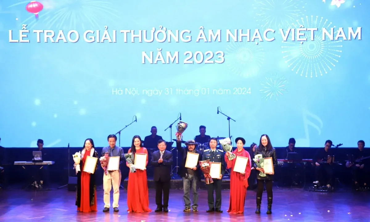 93 tác phẩm được trao Giải thưởng Âm nhạc Việt Nam