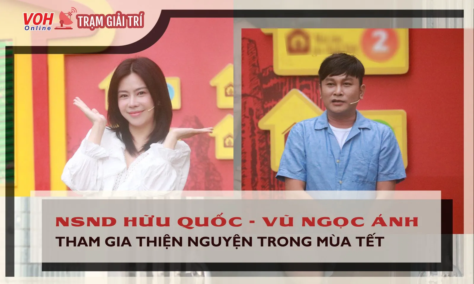 NSND Hữu Quốc và Vũ Ngọc Ánh góp mặt trong chương trình thiện nguyện