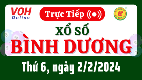 XSBD 2/2 - Kết quả xổ số Bình Dương hôm nay thứ 6 ngày 2/2/2024
