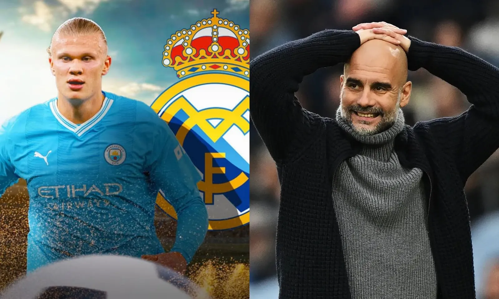 Haaland rời Man City gia nhập Real Madrid? Pep Guardiola trả lời mỉa mai