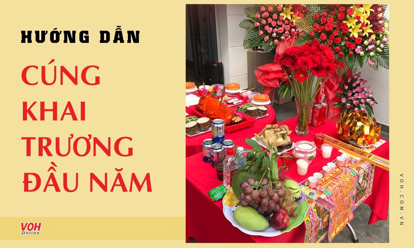 Hướng dẫn cách cúng khai trương đầu năm để làm ăn hồng phát
