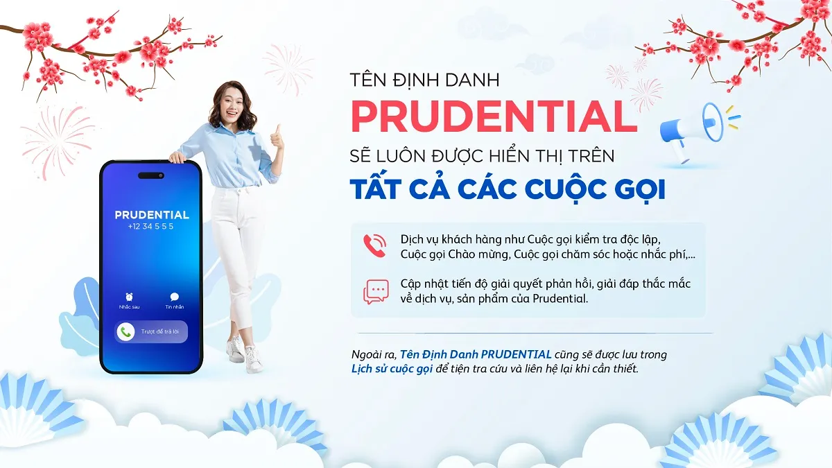 Áp dụng dịch vụ tên định danh “Prudential” trên các cuộc gọi