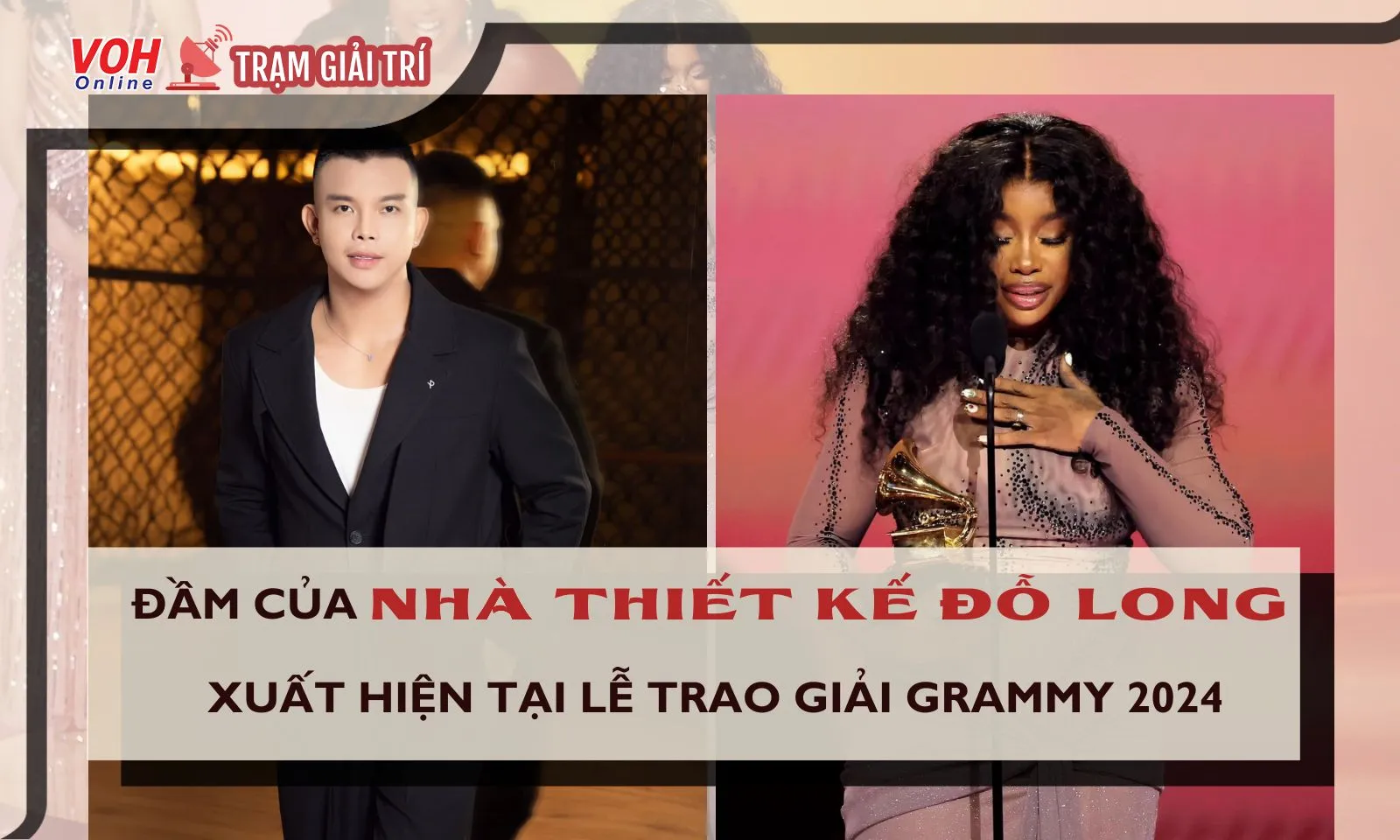 Thiết kế của Đỗ Long tràn ngập Lễ trao giải Grammy 2024