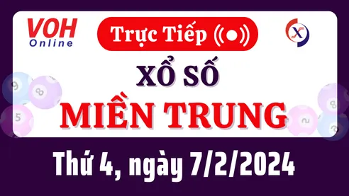 XSMT 7/2, Trực tiếp xổ số miền Trung thứ 4 ngày 7/2/2024