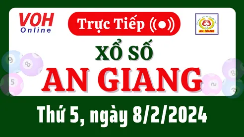 XSAG 8/2 - Kết quả xổ số An Giang hôm nay thứ 5 ngày 8/2/2024