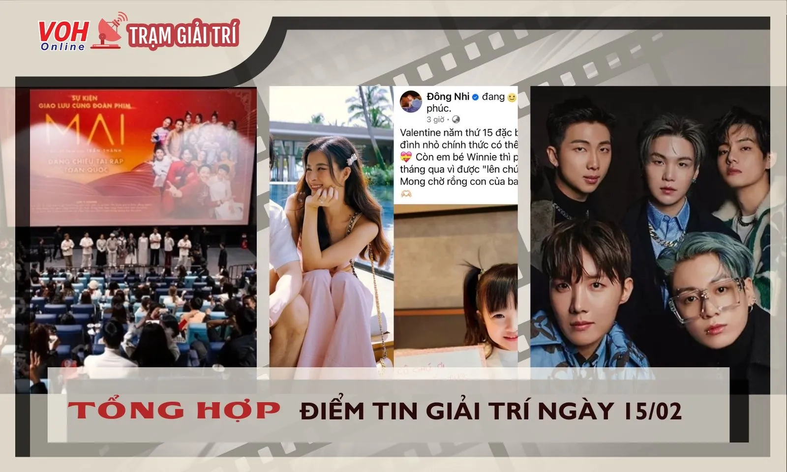Tin giải trí 15/2: Đông Nhi báo tin vui| Phim đại thắng, phim rời rạp mùa Tết này