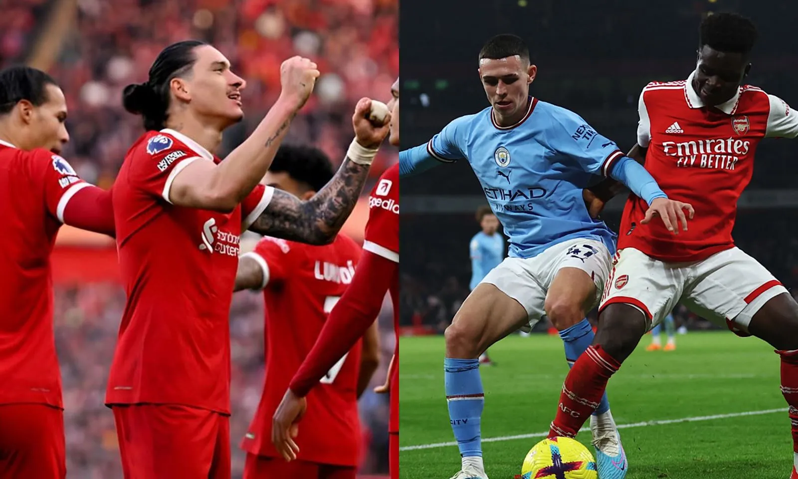 5 trận đấu quyết định cuộc đua vô địch Ngoại hạng Anh 2023-2024 của Man City, Arsenal và Liverpool