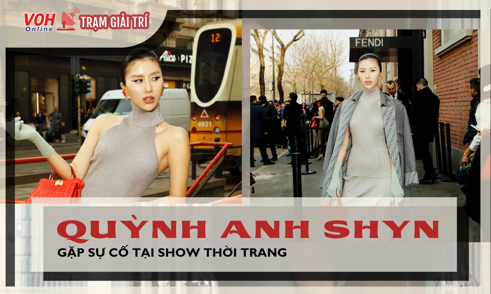 Quỳnh Anh Shyn gặp sự cố tại show diễn của Fendi, được bạn thân rich kid giúp đỡ