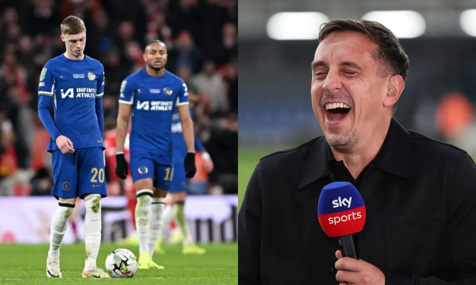 Gary Neville đặt biệt danh chế nhạo Chelsea: Những kẻ bỏ lỡ màu xanh hàng tỷ bảng