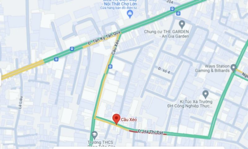Cấm ô tô qua đường Cầu Xéo, quận Tân Phú