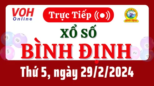 XSBDI 29/2 - Kết quả xổ số Bình Định hôm nay thứ 5 ngày 29/2/2024