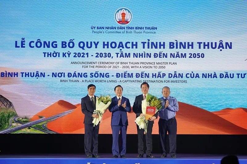 Lễ công bố Quy hoạch tỉnh Bình Thuận thời kỳ 2021 - 2030, tầm nhìn đến năm 2050