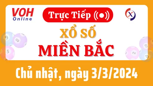 XSMB 3/3, Trực tiếp xổ số miền Bắc chủ nhật ngày 3/3/2024