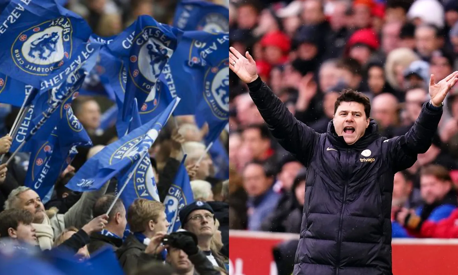 Quay lưng với Pochettino, fan Chelsea đồng lòng ca vang tên HLV muốn có giữa trận đấu