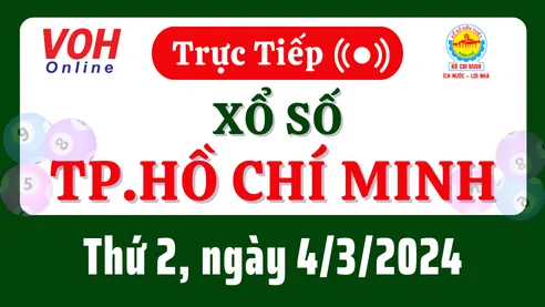 XSHCM 4/3 - Kết quả xổ số TP.HCM hôm nay thứ 2 ngày 4/3/2024