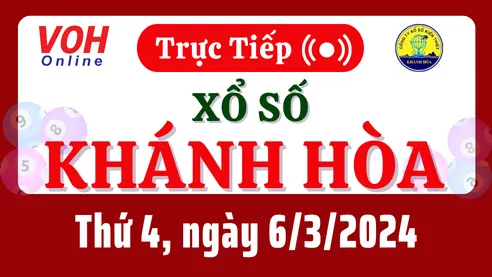 XSKH 6/3 - Kết quả xổ số Khánh Hòa hôm nay thứ 4 ngày 6/3/2024