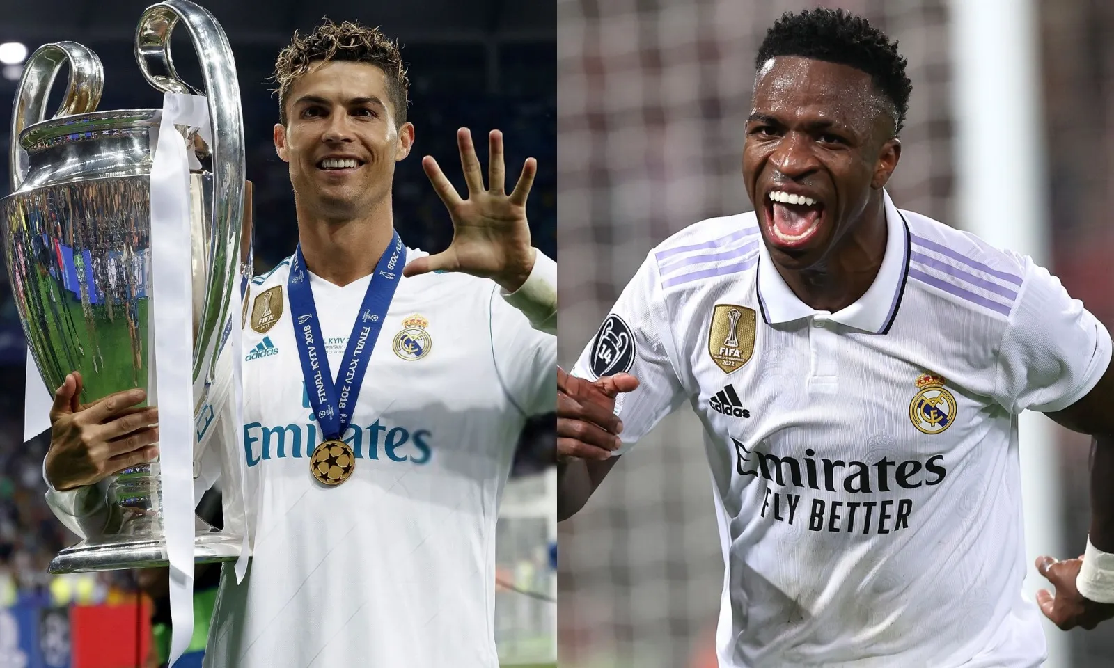 Ronaldo chúc mừng sinh nhật Real Madrid, Vinicius lập tức tán thưởng