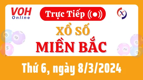 XSMB 8/3, Trực tiếp xổ số miền Bắc thứ 6 ngày 8/3/2024