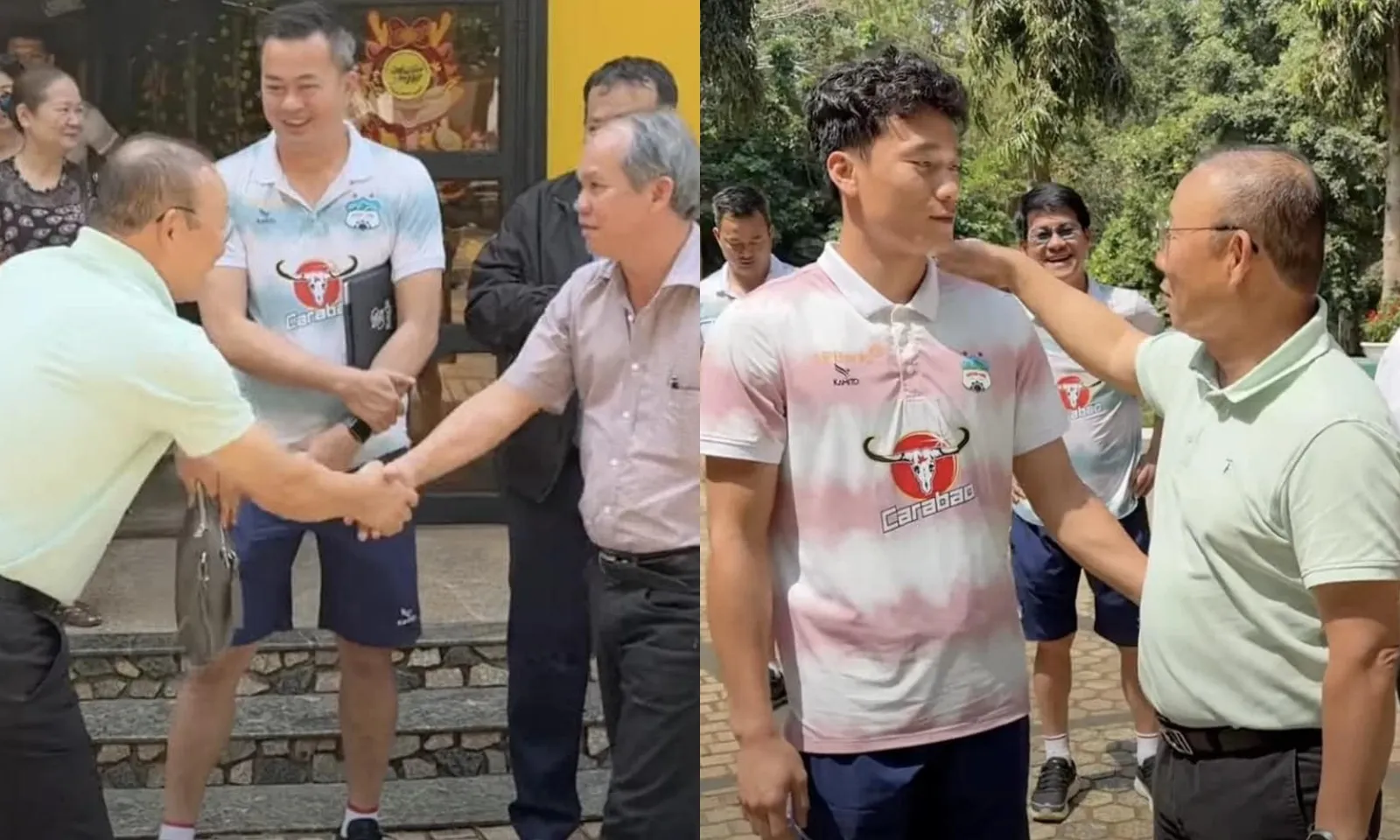 Gặp gỡ bầu Đức, thầy Park có hai nghĩa cử cao đẹp gây xúc động