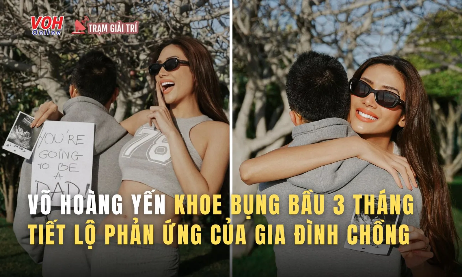 Siêu mẫu Võ Hoàng Yến khoe bụng bầu 3 tháng nhờ thụ tinh ống nghiệm, hé lộ phản ứng của gia đình nhà chồng