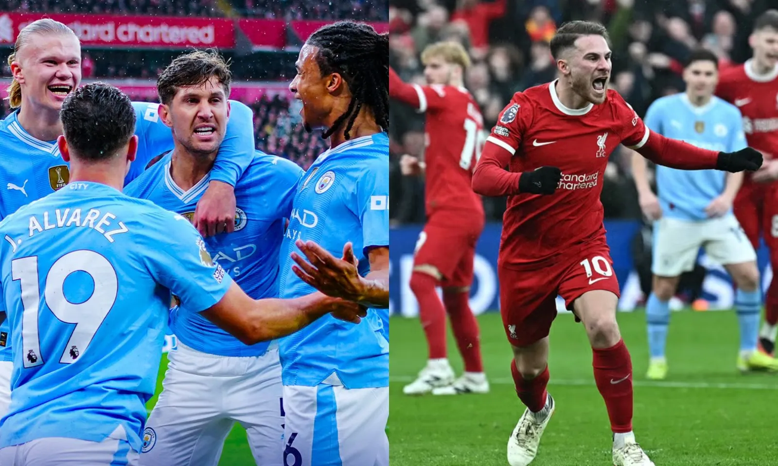 Man City và Liverpool bất phân thắng bại tại Anfield, Arsenal ngư ông đắc lợi