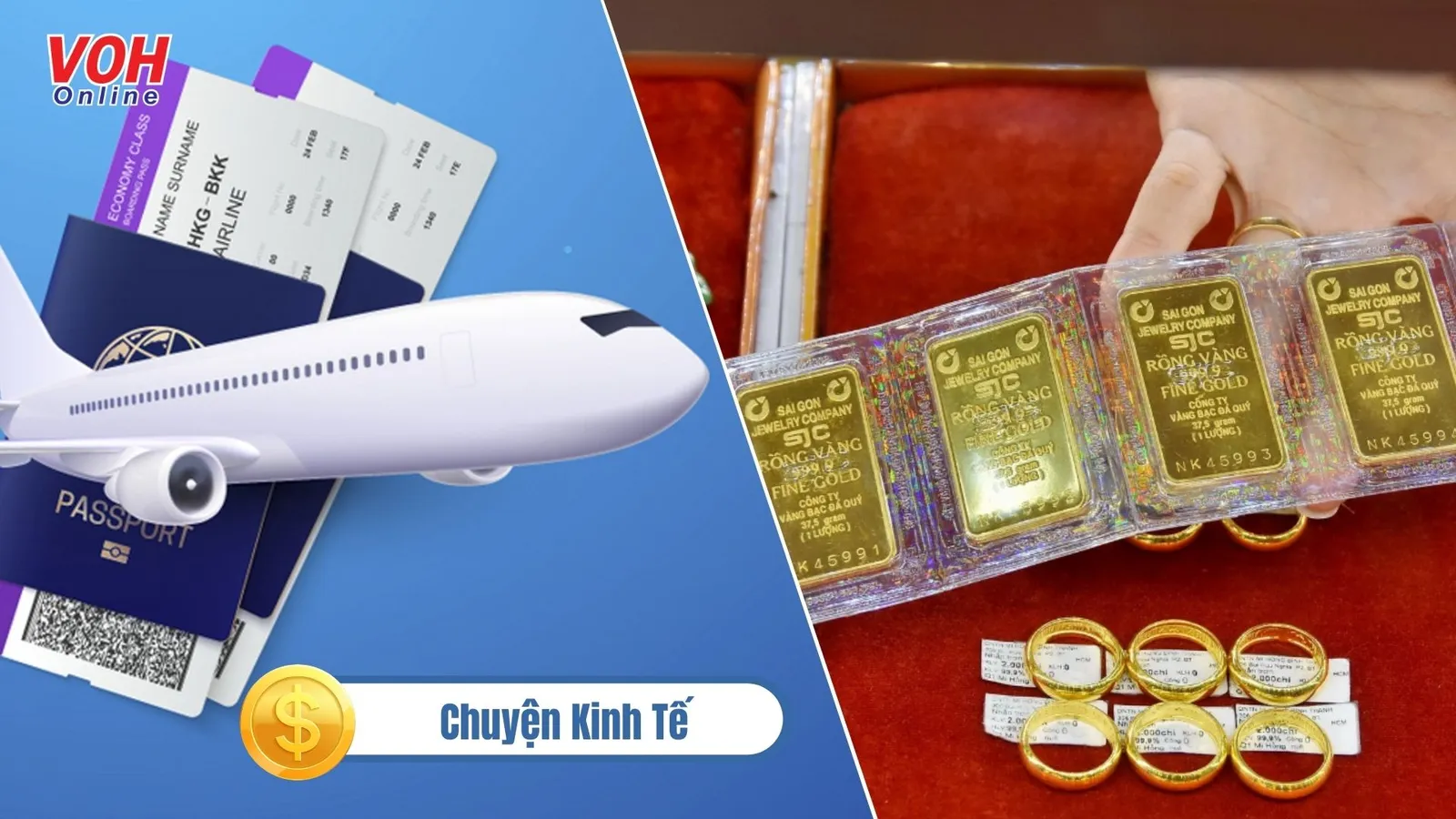 Chuyện kinh tế 11/3: Lý giải mức tăng chóng mặt của giá vàng | Du lịch nội địa lo lắng khi giá trần vé máy bay tăng