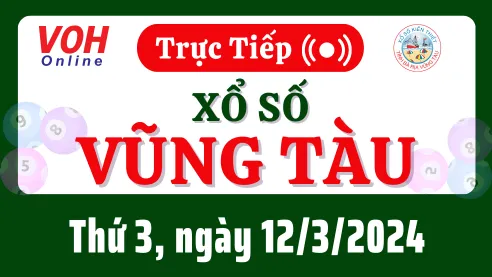 XSVT 12/3 - Kết quả xổ số Vũng Tàu hôm nay thứ 3 ngày 12/3/2024