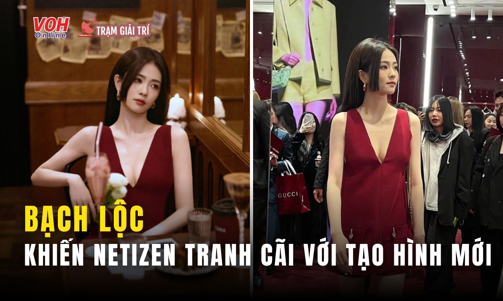Bạch Lộc lại gây tranh cãi vì gu thời trang kém sang