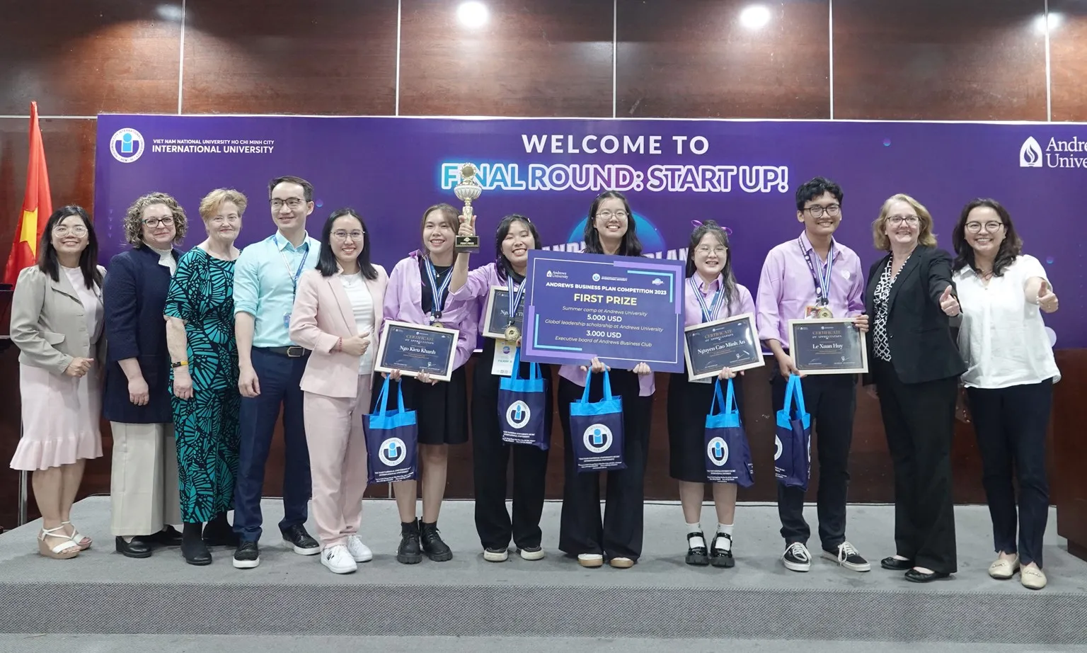 Ý tưởng “đưa yến sào đến Mỹ” giành giải Nhất cuộc thi Andrews Business Plan Competition 2023