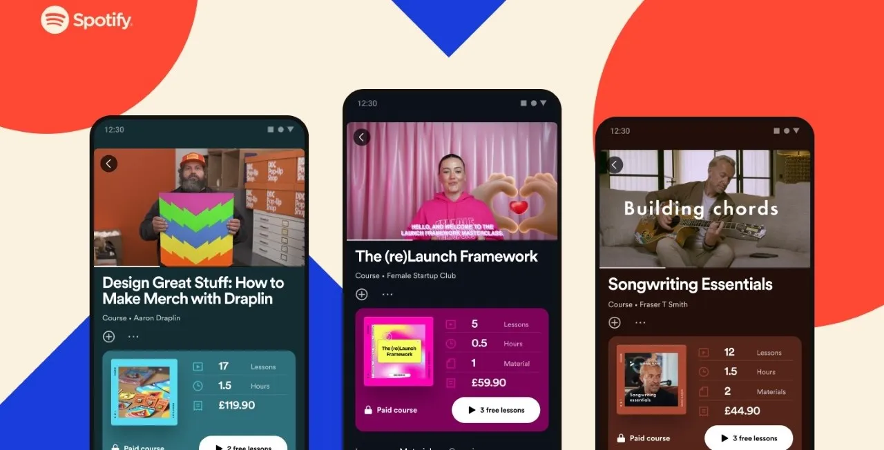 Spotify ra mắt các khóa học giáo dục dạng video