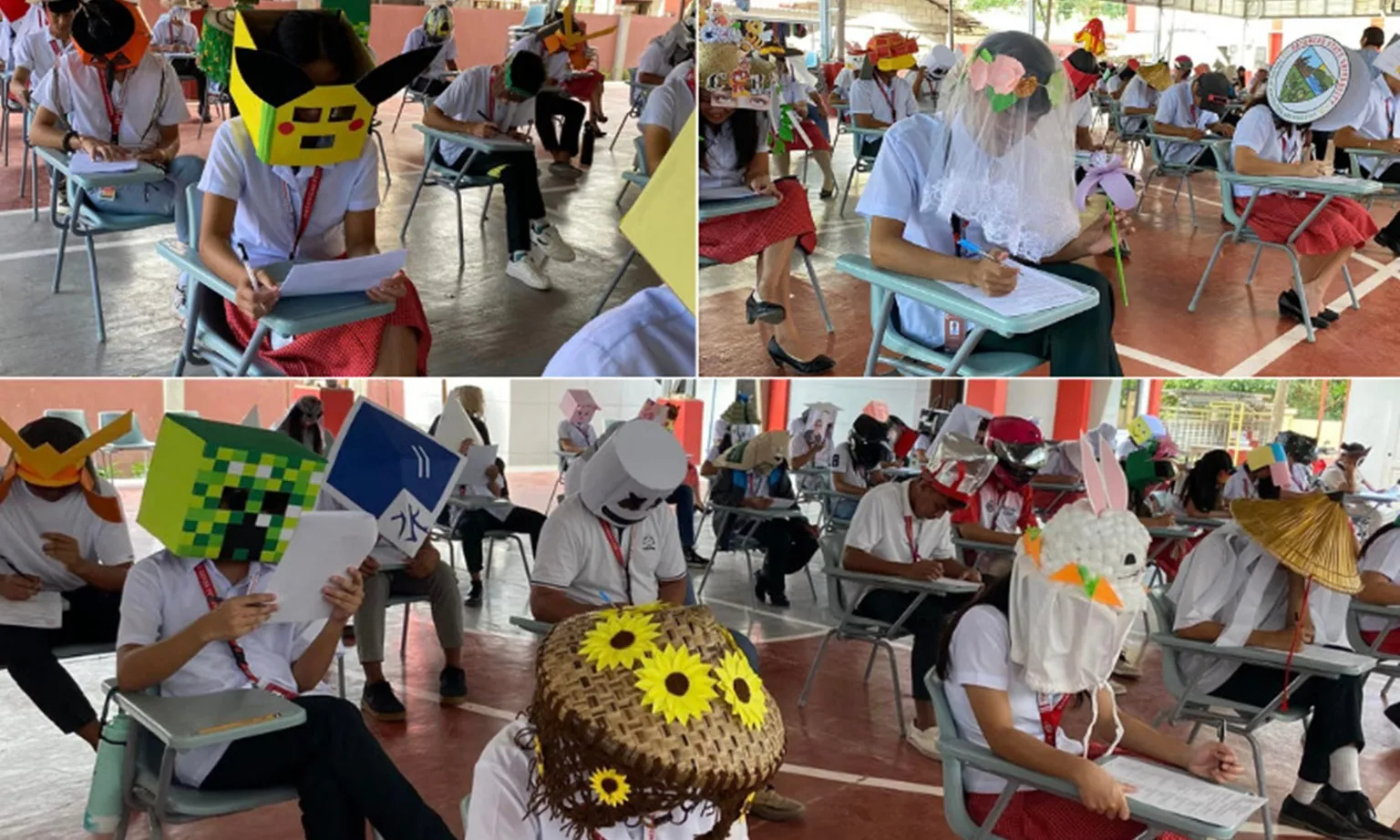 Mũ chống gian lận mang đến sự thú vị cho một kỳ thi tại Philippines