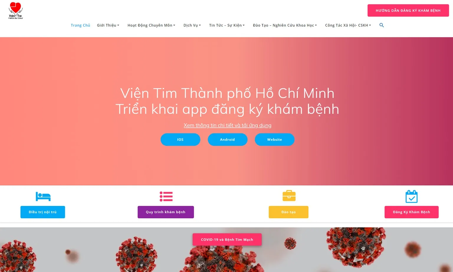 TPHCM làm rõ nguyên nhân trang web lấy số khám bệnh của Viện Tim bị tấn công