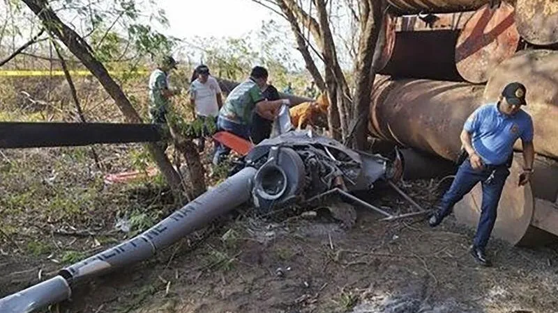 Rơi trực thăng quân sự Philippines, 2 phi công thiệt mạng