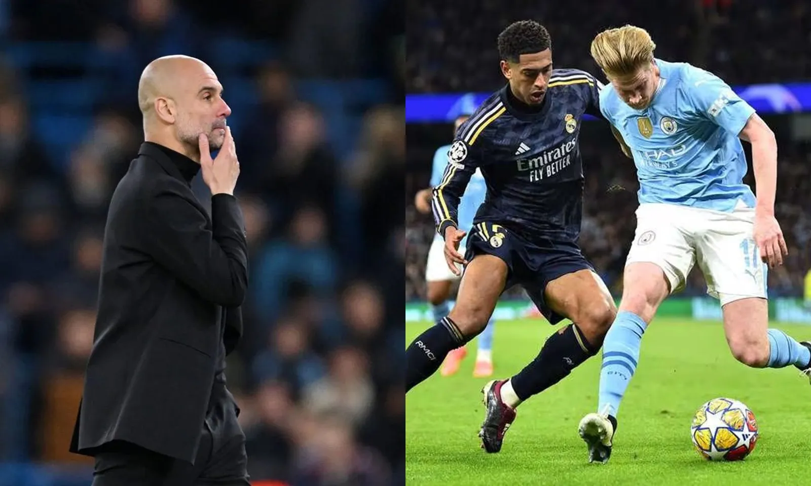 Pep Guardiola mỉa mai Real Madrid sợ đá đôi công với Man City: “Họ phòng ngự quá tiêu cực”