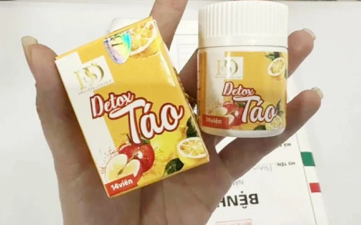Phát hiện chất cấm trong sản phẩm Detox Táo hỗ trợ giảm cân