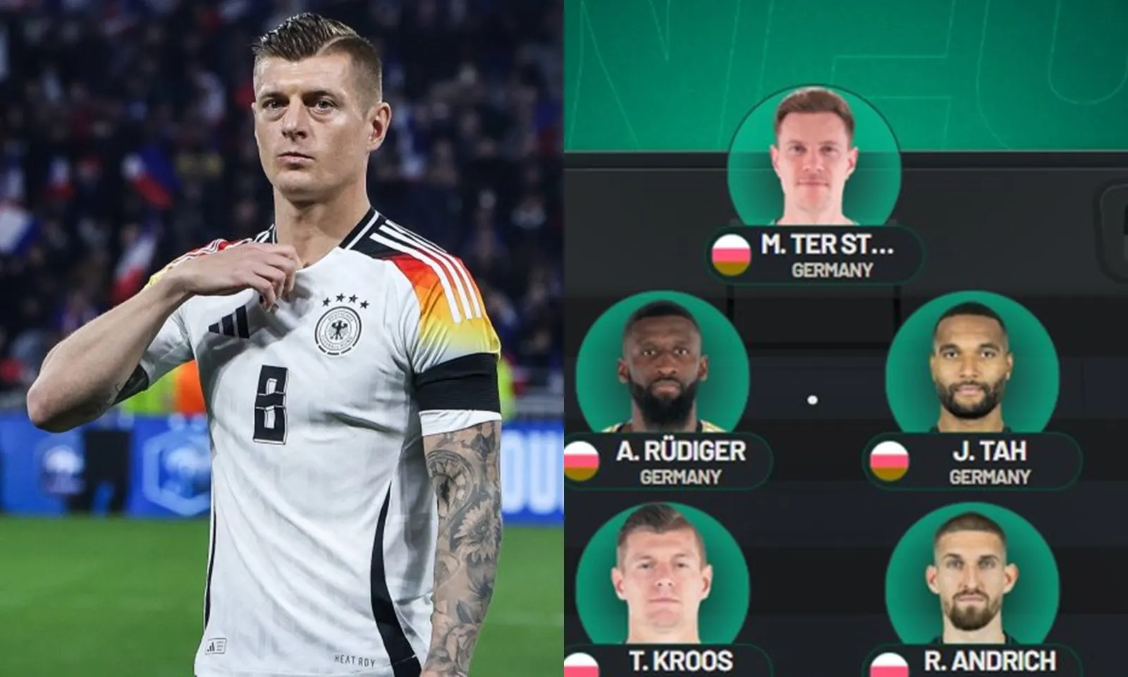 Đội hình dự kiến của tuyển Đức tham dự EURO 2024: Đầu tàu Kroos trở lại | Havertz dẫn dắt hàng công