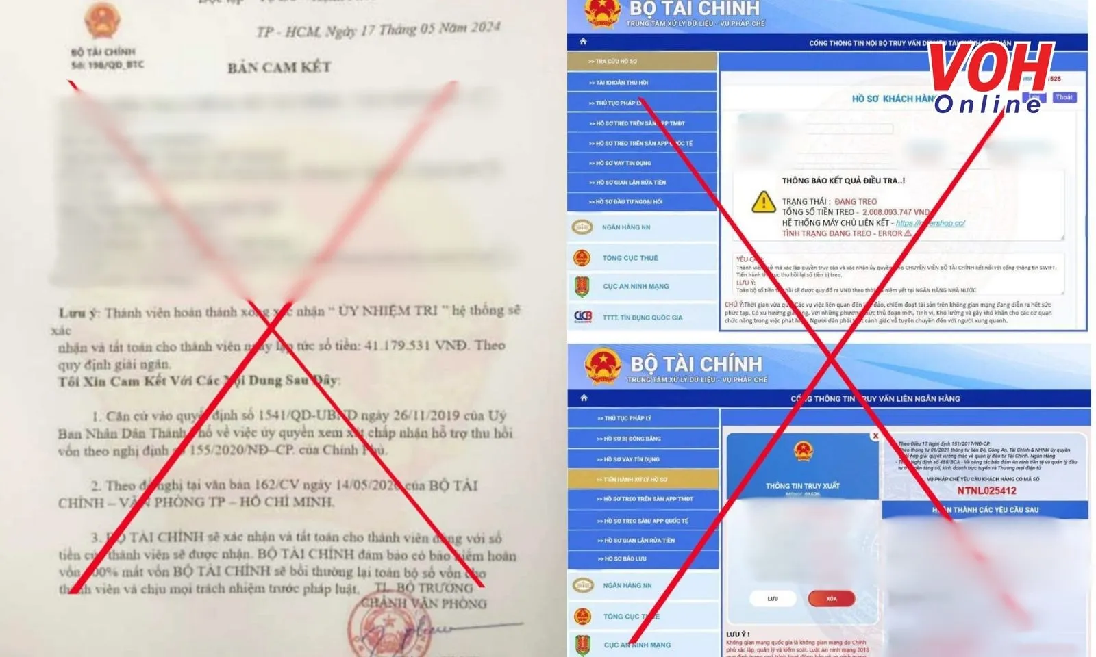 Cảnh giác việc giả mạo văn bản, con dấu và website Bộ Tài chính