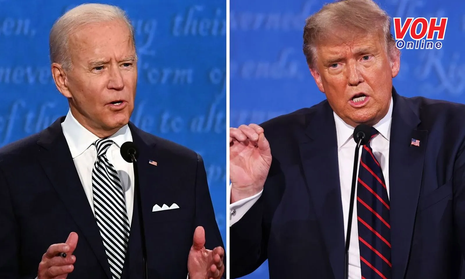 Ông Biden và ông Trump bước vào cuộc tranh luận lịch sử